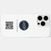 Zakelijke Logo en website QR Code Custom Case-Mate iPhone Case (Achterkant (horizontaal))