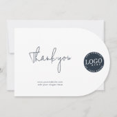 Zakelijke Logo en zakelijke website bedankkaart Kaart (Voorkant)