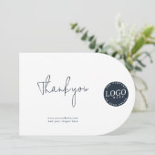 Zakelijke Logo en zakelijke website bedankkaart Kaart (Staand voorkant)