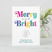 Zakelijke Logo, feestdagen en feestdagen Feestdagenkaart (Staand voorkant)