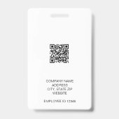 Zakelijke Logo Foto ID Bedrijf Badge (Achterkant)