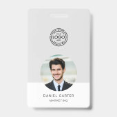Zakelijke Logo Foto ID Bedrijf Badge (Voorzijde)