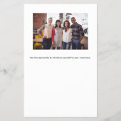 Zakelijke logo foto qr code flyer (Achterkant)