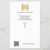 Zakelijke logo foto qr code flyer (Voorkant)