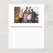 Zakelijke logo foto qr code instagram flyer (Achterkant)