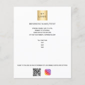 Zakelijke logo foto qr code instagram flyer (Voorkant)