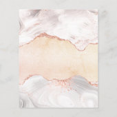 Zakelijke logo foto qr code instagram marmer flyer (Achterkant)