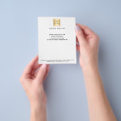 Zakelijke logo foto, qr-code instagram tekst flyer (Hand)