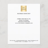 Zakelijke logo foto, qr-code instagram tekst flyer (Voorkant)