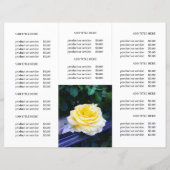 Zakelijke Logo & foto Trifold Brochure (Achterkant)