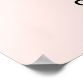 Zakelijke logo foto welkom blush roze goud poster (Hoek)