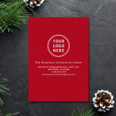 Zakelijke Logo Foto Zakelijke Kerstdagen Feestdagenkaart