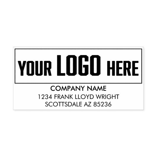 Zakelijke Logo Gepersonaliseerd bedrijfsretouradre Zelfinktende Stempel (Design)