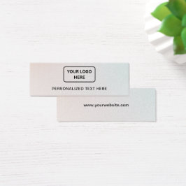 Zakelijke Logo Gepersonaliseerde tekst Label Hang  Mini Visitekaartjes