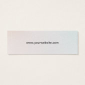 Zakelijke Logo Gepersonaliseerde tekst Label Hang Mini Visitekaartjes (Achterkant)