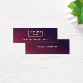 Zakelijke Logo Gepersonaliseerde tekst Label Hang  Mini Visitekaartjes