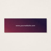 Zakelijke Logo Gepersonaliseerde tekst Label Hang  Mini Visitekaartjes (Achterkant)