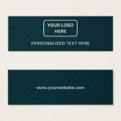 Zakelijke Logo Gepersonaliseerde tekst Label Hang  Mini Visitekaartjes (Voorkant /achterkant)