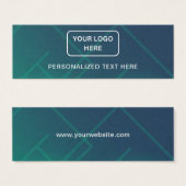 Zakelijke Logo Gepersonaliseerde tekst Label Hang  Mini Visitekaartjes (Voorkant /achterkant)