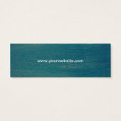 Zakelijke Logo Gepersonaliseerde tekst Label Hang Mini Visitekaartjes (Achterkant)