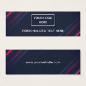 Zakelijke Logo Gepersonaliseerde tekst Label Hang  Mini Visitekaartjes (Voorkant /achterkant)