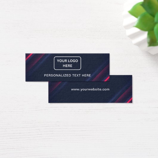 Zakelijke Logo Gepersonaliseerde tekst Label Hang  Mini Visitekaartjes (Bureau)