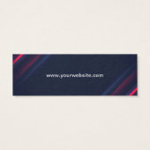 Zakelijke Logo Gepersonaliseerde tekst Label Hang  Mini Visitekaartjes (Achterkant)