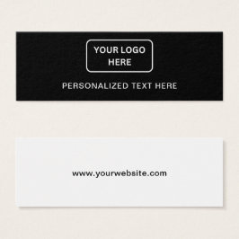Zakelijke Logo Gepersonaliseerde tekst Label Hang  Mini Visitekaartjes