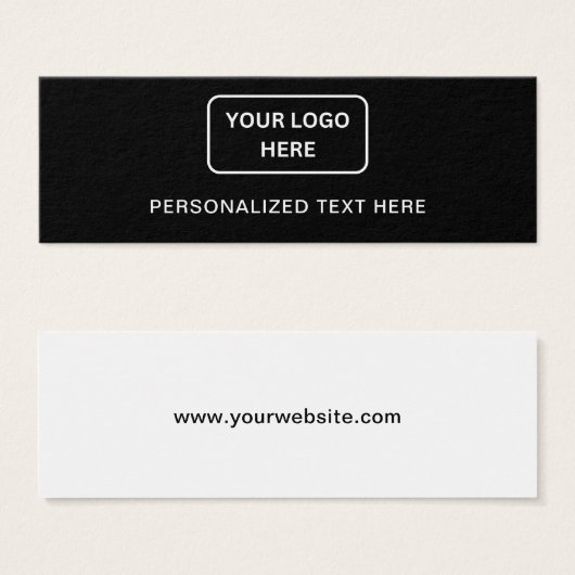 Zakelijke Logo Gepersonaliseerde tekst Label Hang  Mini Visitekaartjes (Voorkant /achterkant)