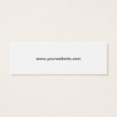 Zakelijke Logo Gepersonaliseerde tekst Label Hang  Mini Visitekaartjes (Achterkant)