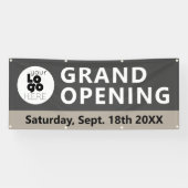 Zakelijke Logo Grand Opening Outdoor Banner Sign (Horizontaal)