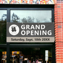 Zakelijke Logo Grand Opening Outdoor Banner Sign