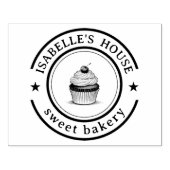 Zakelijke Logo | Grote gepersonaliseerde zelfgemaa Rubberstempel (Afrduk)