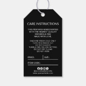 Zakelijke Logo Hang Label Prijs Swing Care Details Cadeaulabel (Achterkant)