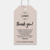 Zakelijke Logo Hang Label Prijs Swing Care Details Cadeaulabel (Voorkant)