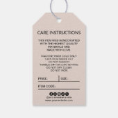 Zakelijke Logo Hang Label Prijs Swing Care Details Cadeaulabel (Achterkant)