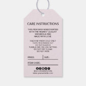 Zakelijke Logo Hang Label Prijs Swing Care Details Cadeaulabel (Achterkant)