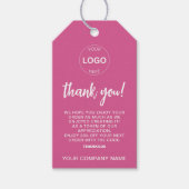 Zakelijke Logo Hang Label Prijs Verzorgingsinstruc Cadeaulabel (Voorkant)