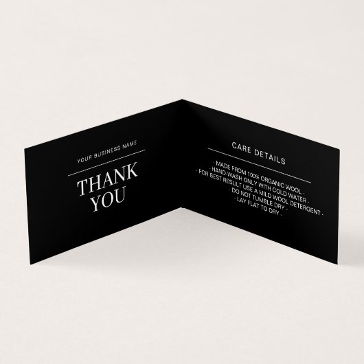 Zakelijke Logo Hang Label Swing Care Details Gevou Kaart (Binnen)