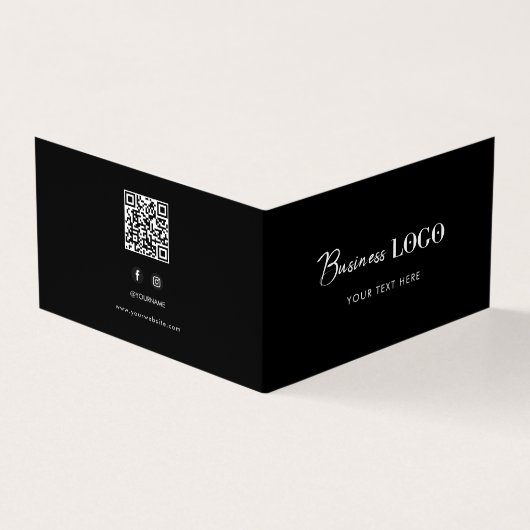 Zakelijke Logo Hang Swing Label Kleding Gevouwen M Visitekaartje (Buitenkant)