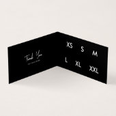 Zakelijke Logo Hang Swing Label Kleding Gevouwen M Visitekaartje (Binnen)