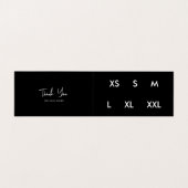 Zakelijke Logo Hang Swing Label Kleding Gevouwen M Visitekaartje (Binnenkant ongevouwen)