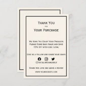 Zakelijke Logo - Hartelijk dank - Kaart pakket inv (Voorkant / Achterkant)