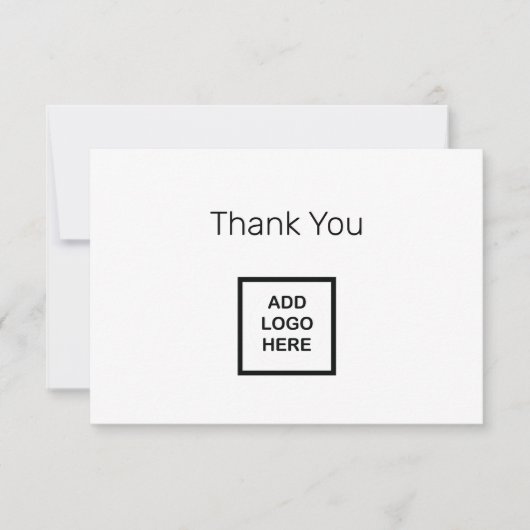 Zakelijke Logo - Hartelijk dank voor creditcards Bedankkaart (Voorkant)