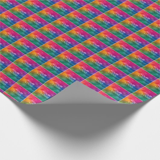 Zakelijke Logo hier Sjabloon Creëer uw eigen Cadeaupapier (Hoek)