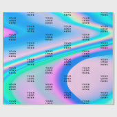 Zakelijke Logo Holografisch Cadeaupapier (Vlak)