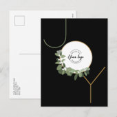 Zakelijke Logo Joy Verticale Eucalyptus krans Groe Feestdagenkaart (Voorkant / Achterkant)