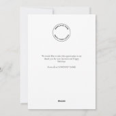 Zakelijke Logo Kerst Kerst Winter Deer Scene Ho Feestdagenkaart (Achterkant)