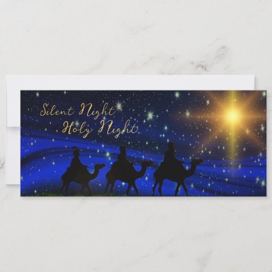 Zakelijke Logo Kerst Religieus Lang Horizontaal Feestdagenkaart (Voorkant)