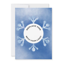 Zakelijke Logo kerstblauw Snowflake Holiday